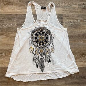 Daytrip White Dreamcatcher Tank Top